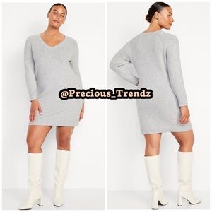 Old Navy SoSoft Mini Sweater Dress Plus Size 2X “Gray”